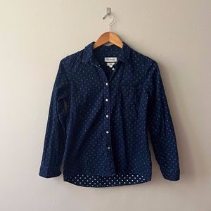 Madewell Polka-dot Chambray Button-down Shirt